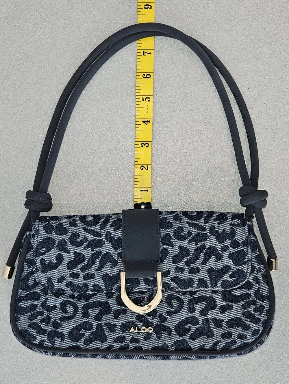 RARE - NWT ALDO Alodalegyn Denim Leopard Print Shoulder Bag – Trendy Y2K